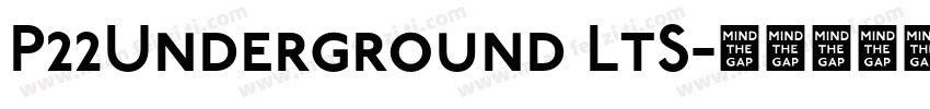 P22Underground LtS字体转换